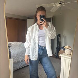 Oversized White Button Down
